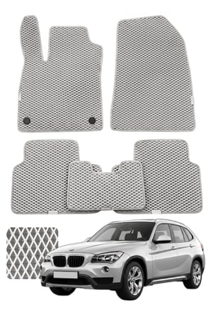 Bmw X1 2009-2015 E84 Özelleştirilebilir Premium Eva Oto Paspas Seti - Gri