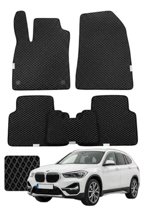Bmw X1 2022 ve sonrası U11 Özelleştirilebilir Premium Eva Oto Paspas Seti - Siyah