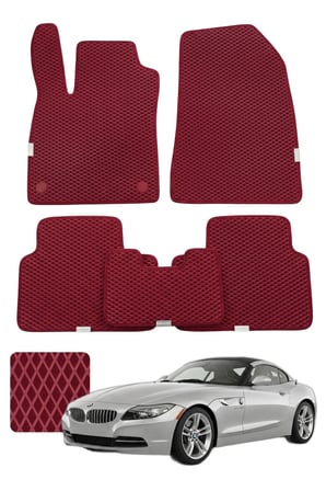 Bmw Z4 2009-2016 E89 Özelleştirilebilir Premium Eva Oto Paspas Seti - Bordo
