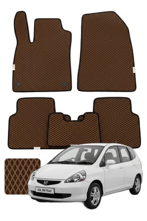 Honda Jazz HB 2001-2008 Özelleştirilebilir Premium Eva Oto Paspas Seti - Kahverengi