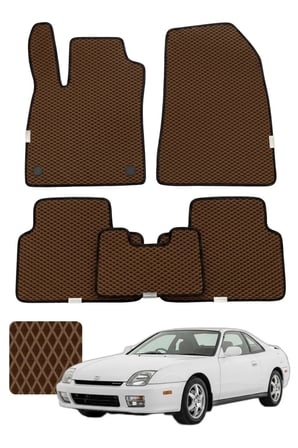 Honda Prelude 1996-2001 Özelleştirilebilir Premium Eva Oto Paspas Seti - Kahverengi