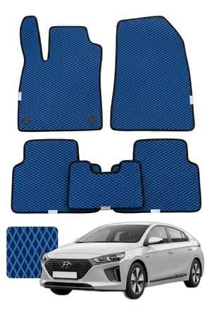 Hyundai ioniq 2016-2022 Özelleştirilebilir Premium Eva Oto Paspas Seti - Lacivert