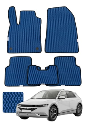 Hyundai ioniq 5 2021 ve sonrası Özelleştirilebilir Premium Eva Oto Paspas Seti - Lacivert