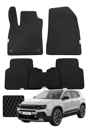 Jeep Avenger 2023 ve sonrası Özelleştirilebilir Premium Eva Oto Paspas Seti - Siyah
