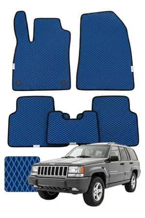 Jeep Grand Cherokee 1993-1998 Özelleştirilebilir Premium Eva Oto Paspas Seti - Lacivert