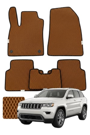 Jeep Grand Cherokee 2011-2021 Özelleştirilebilir Premium Eva Oto Paspas Seti - Taba