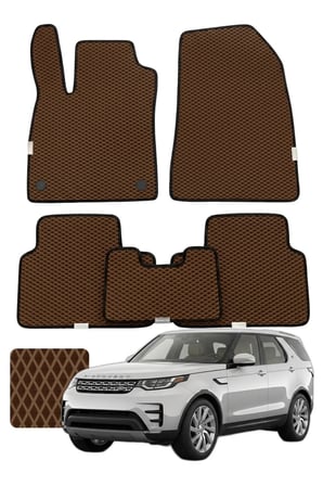 Land Rover Discovery 2017 ve sonrası Özelleştirilebilir Premium Eva Oto Paspas Seti - Kahverengi