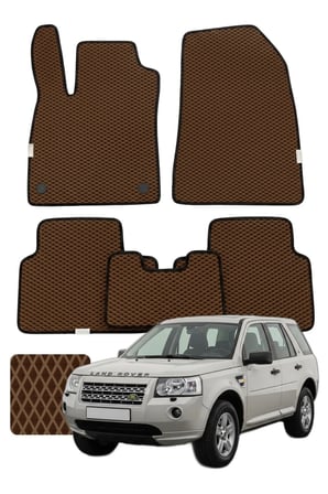 Land Rover Freelander 2 2006-2014 Özelleştirilebilir Premium Eva Oto Paspas Seti - Kahverengi