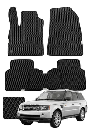 Land Rover Range Rover Sport 2005-2013 Özelleştirilebilir Premium Eva Oto Paspas Seti - Siyah