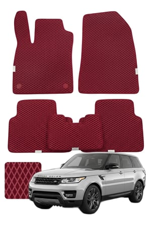 Land Rover Range Rover Sport 2013-2022 Özelleştirilebilir Premium Eva Oto Paspas Seti - Bordo