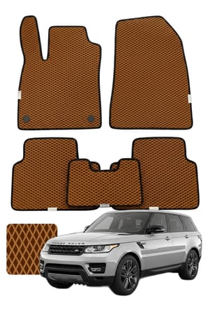 Land Rover Range Rover Sport 2013-2022 Özelleştirilebilir Premium Eva Oto Paspas Seti - Taba