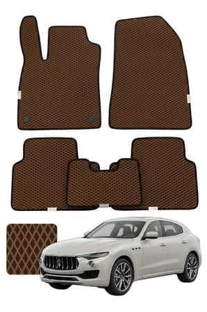 Maserati Levante 2016 ve sonrası Özelleştirilebilir Premium Eva Oto Paspas Seti - Kahverengi