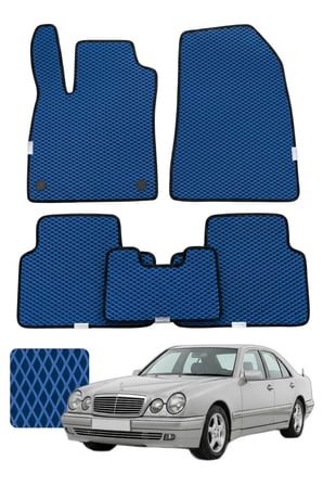 Mercedes E Serisi 1995-2003 W210 Özelleştirilebilir Premium Eva Oto Paspas Seti - Lacivert