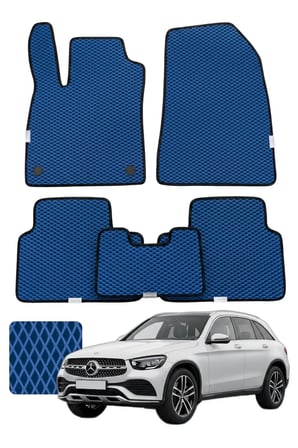 Mercedes GLC 2022 ve sonrası X254 Özelleştirilebilir Premium Eva Oto Paspas Seti - Lacivert