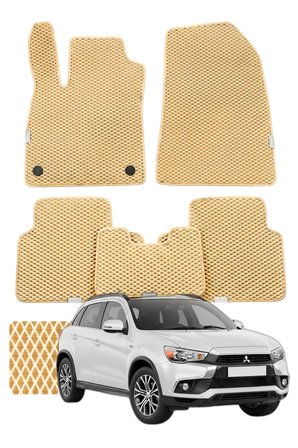 Mitsubishi ASX 2010-2021 Özelleştirilebilir Premium Eva Oto Paspas Seti - Bej