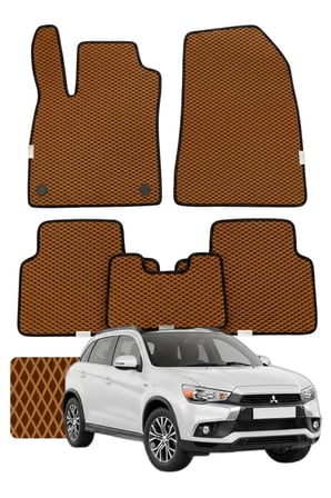 Mitsubishi ASX 2010-2021 Özelleştirilebilir Premium Eva Oto Paspas Seti - Taba