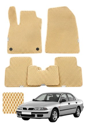 Mitsubishi Carisma Sedan 1995-2004 Özelleştirilebilir Premium Eva Oto Paspas Seti - Bej