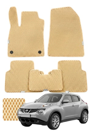 Nissan Juke 2010-2019 Özelleştirilebilir Premium Eva Oto Paspas Seti - Bej