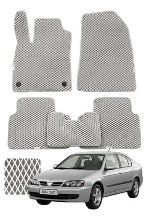Nissan Primera 2001-2008 Özelleştirilebilir Premium Eva Oto Paspas Seti - Gri