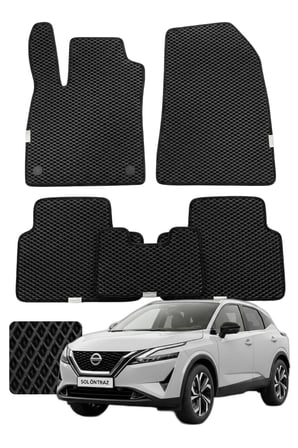 Nissan Qashqai 2021 ve sonrası Özelleştirilebilir Premium Eva Oto Paspas Seti - Siyah