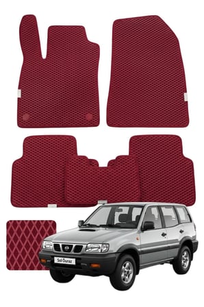 Nissan Terrano 1993-2006 Özelleştirilebilir Premium Eva Oto Paspas Seti - Bordo