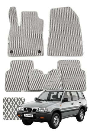 Nissan Terrano 1993-2006 Özelleştirilebilir Premium Eva Oto Paspas Seti - Gri