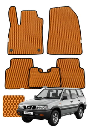 Nissan Terrano 1993-2006 Özelleştirilebilir Premium Eva Oto Paspas Seti - Turuncu