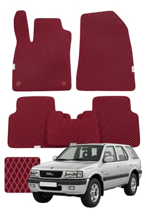 Opel Frontera 1991-2004 Özelleştirilebilir Premium Eva Oto Paspas Seti - Bordo
