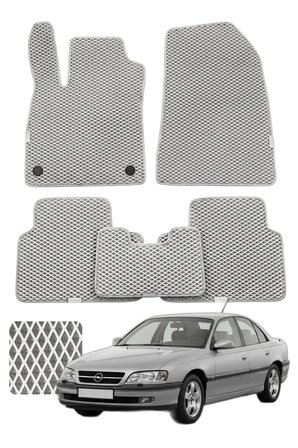 Opel Omega 1994-2003 Özelleştirilebilir Premium Eva Oto Paspas Seti - Gri