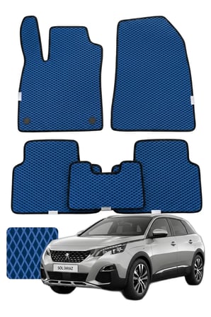 Peugeot 5008 2017-2023 Özelleştirilebilir Premium Eva Oto Paspas Seti - Lacivert