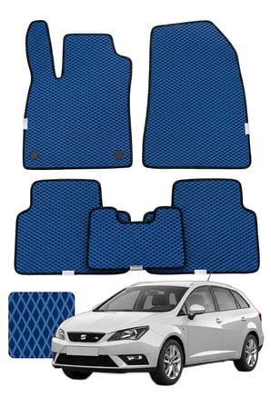 Seat ibiza STW 2008-2017 Özelleştirilebilir Premium Eva Oto Paspas Seti - Lacivert