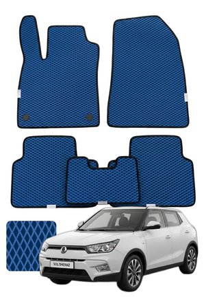 Ssangyong Tivoli 2015 ve sonrası Özelleştirilebilir Premium Eva Oto Paspas Seti - Lacivert