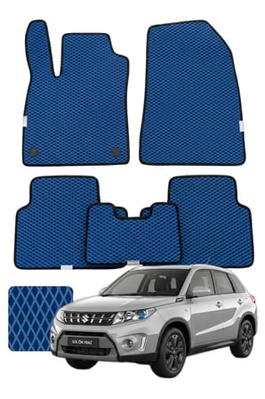 Suzuki Vitara 2015 ve sonrası Özelleştirilebilir Premium Eva Oto Paspas Seti - Lacivert