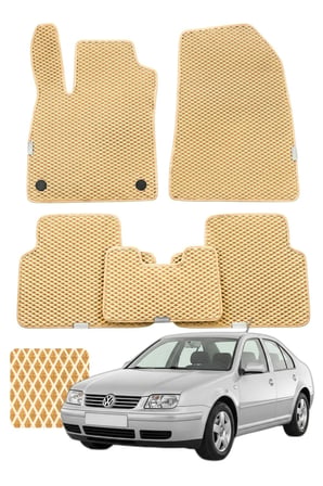 Volkswagen Bora 1998-2005 1J Özelleştirilebilir Premium Eva Oto Paspas Seti - Bej