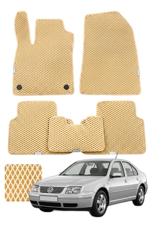Volkswagen Bora STW 1998-2005 1J Özelleştirilebilir Premium Eva Oto Paspas Seti - Bej