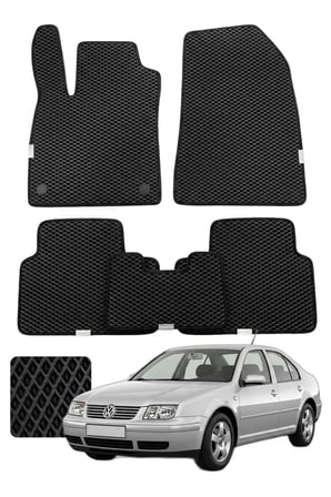 Volkswagen Bora STW 1998-2005 1J Özelleştirilebilir Premium Eva Oto Paspas Seti - Siyah
