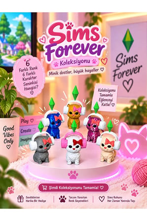  Viral PlumBob Kristalli Sims Forever Sallanan Kafalı Kulaklıklı Kedi Dans Eden Kedi Masaüstü Dekorasyon