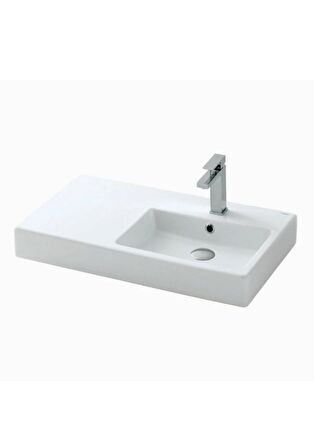 Evo Soldan Etajerli Xl Mobilya Üstü Lavabo 43*75 Ev35mul01