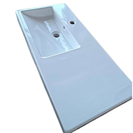 GÜRAL EVO SAĞDAN ETAJERLİ MOBİLYA ÜSTÜ MEGA BOY LAVABO 43*90 EV36MUL01