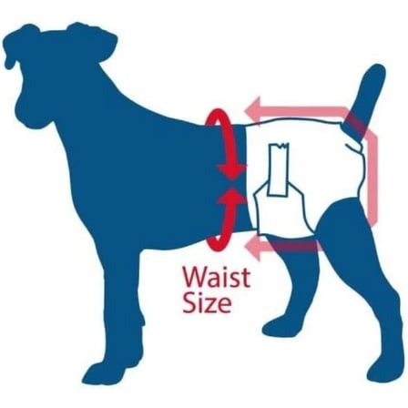 Evcil Hayvan Külot Bezi XL Beden 18-32 kg Köpekler İçin Sızdırmaz Cırt Cırtlı BX-316381