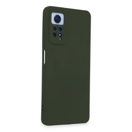 Bezos Redmi Note 12 Pro 4G Kılıf Nano içi Kadife Silikon - Koyu Yeşil EVCEM