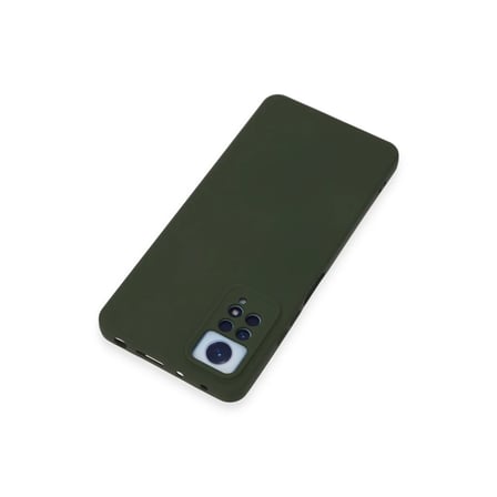 Bezos Redmi Note 12 Pro 4G Kılıf Nano içi Kadife Silikon - Koyu Yeşil EVCEM