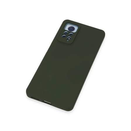 Bezos Redmi Note 12 Pro 4G Kılıf Nano içi Kadife Silikon - Koyu Yeşil EVCEM