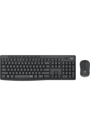 LOGITECH MK295 Q TR SESSİZ KABLOSUZ KLAVYE MOUSE SET SİYAH 920-009804 EVCEM