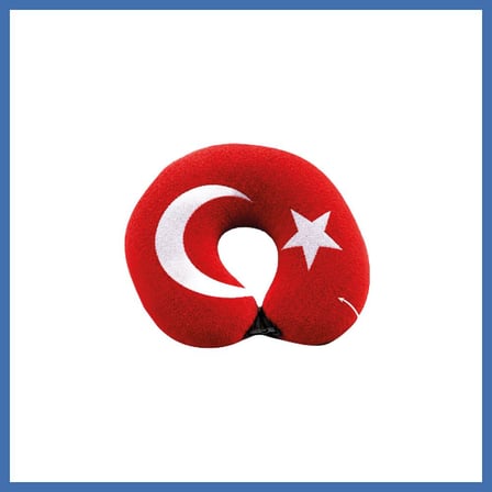 Bezos WELLMOP BAYRAK TEMALI ARAC BOYUN YASTIGI 1 Adet EVCEM