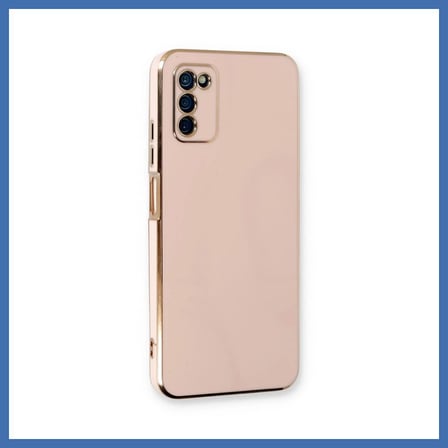 Bezos Samsung Galaxy A03S Kılıf Volet Silikon - Pembe EVCEM