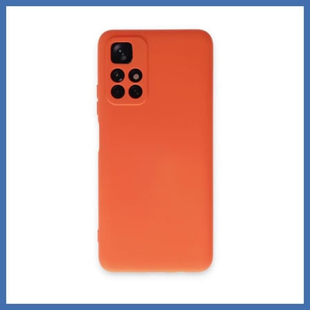 Bezos Redmi Note 11T Kılıf Nano içi Kadife Silikon - Turuncu EVCEM