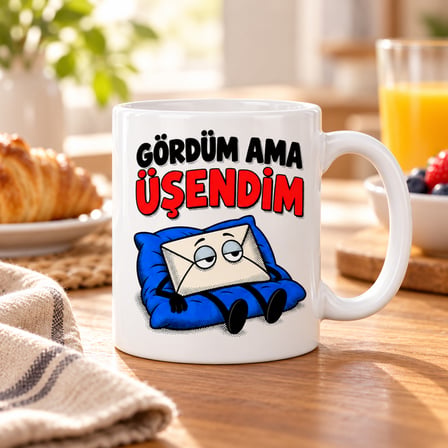 Bezos Mesaj Mesaisi Tasarımlı Porselen Kupa - MODEL 770 EVCEM