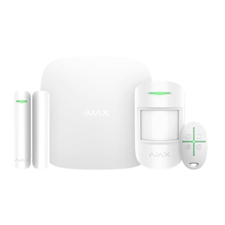 AJAX STARTERKIT HUBKIT 2G GSM/GPRS KABLOSUZ AKILLI ALARM SETİ BEYAZ RENK EVCEM