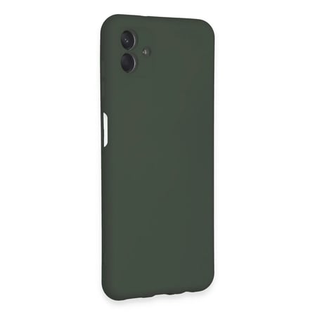 Bezos Samsung Galaxy A04E Kılıf Nano içi Kadife Silikon - Koyu Yeşil EVCEM